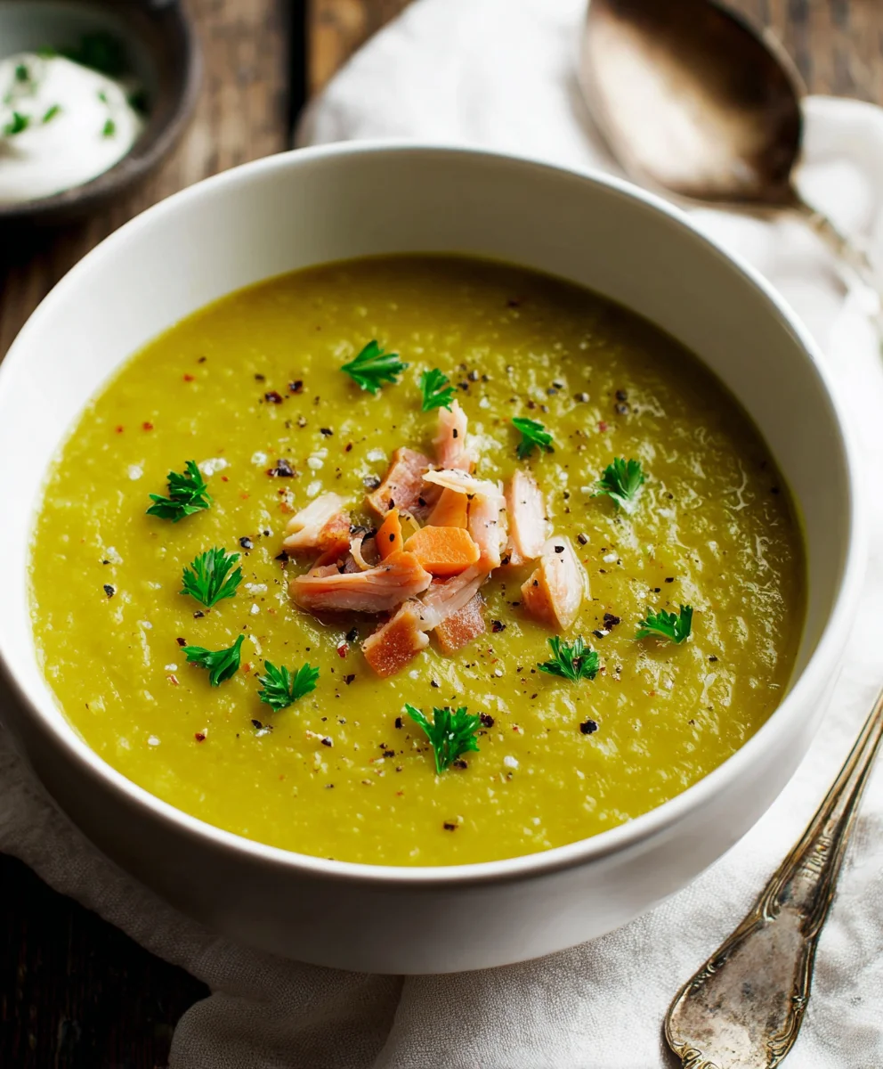 Classic Split Pea Soup - Hearty Beef & Veggie Recipe