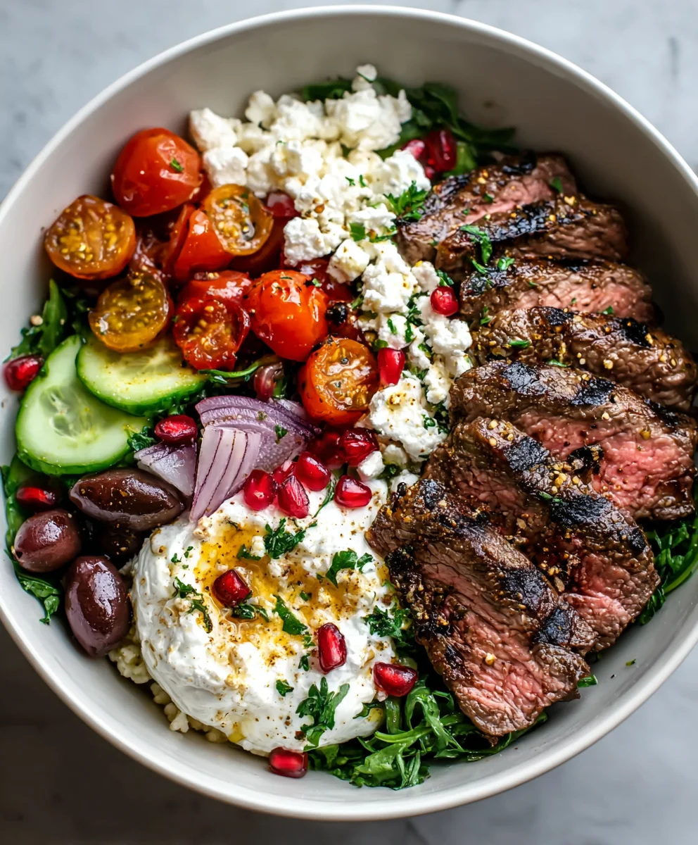 Mediterranean Beef Bowl- Flavorful Easy Recipe