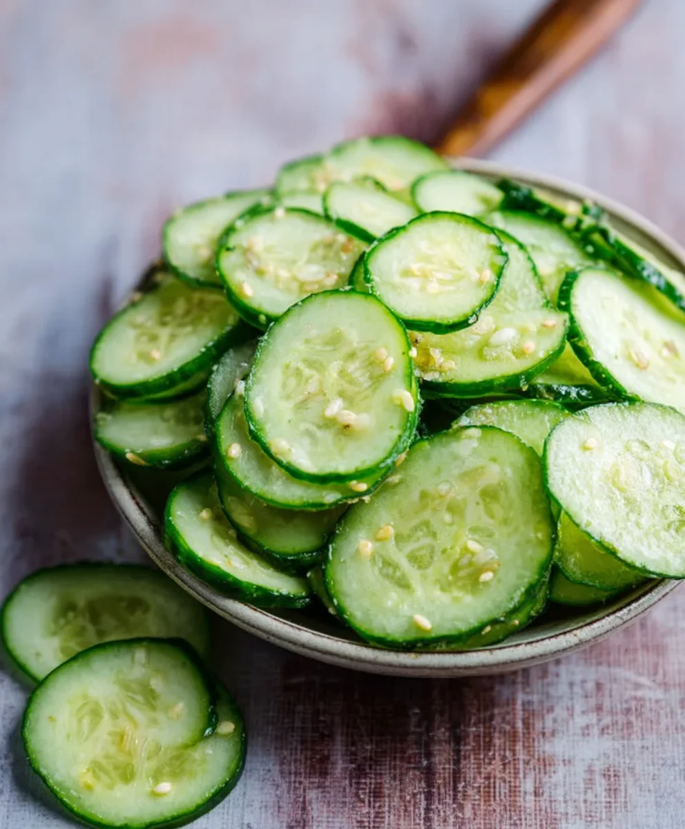 Easy Asian Cucumber Salad- Quick Refreshing Recipe
