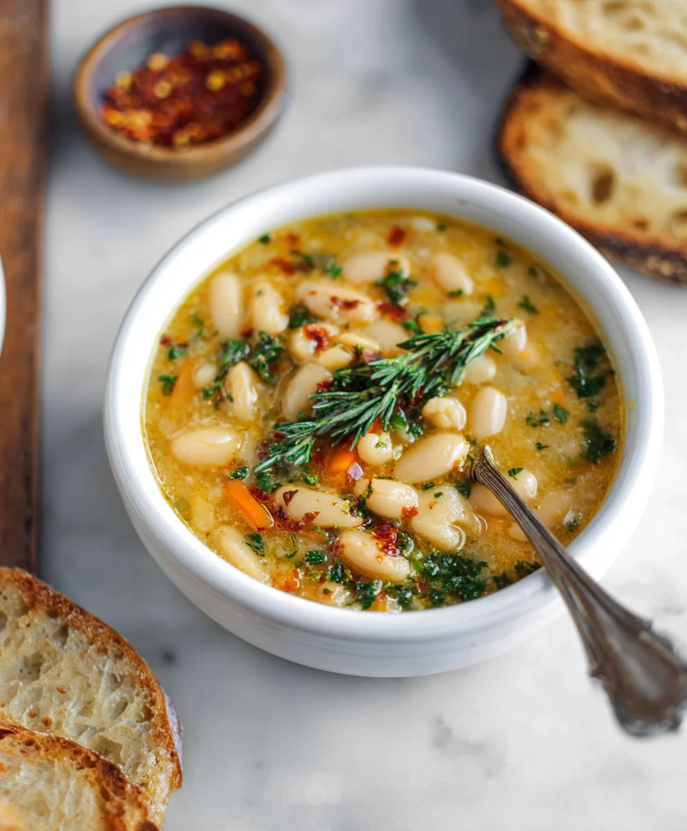 Hearty Tuscan White Bean Soup - Simple Comfort Food