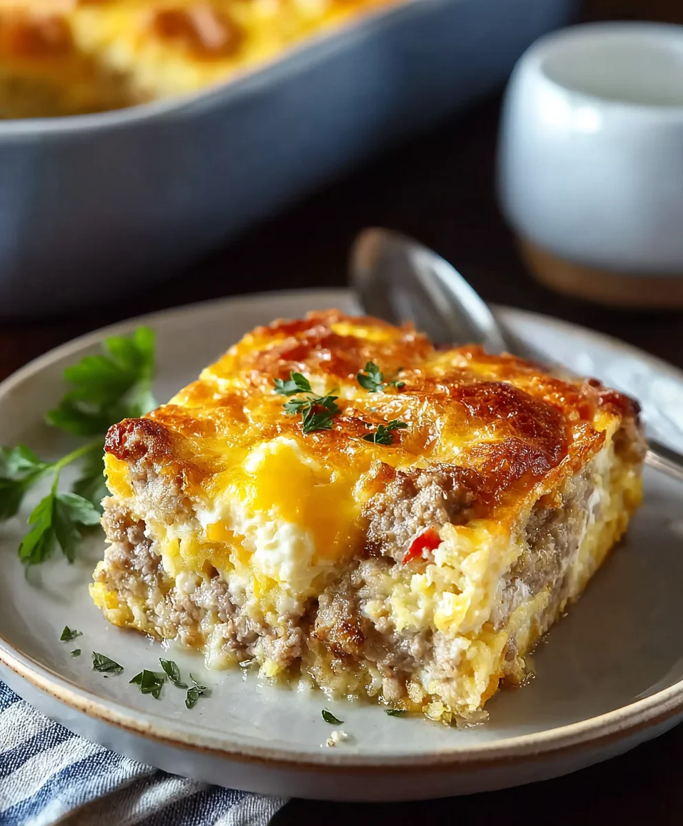 Easy Beef and Egg Casserole- Quick Breakfast Winner