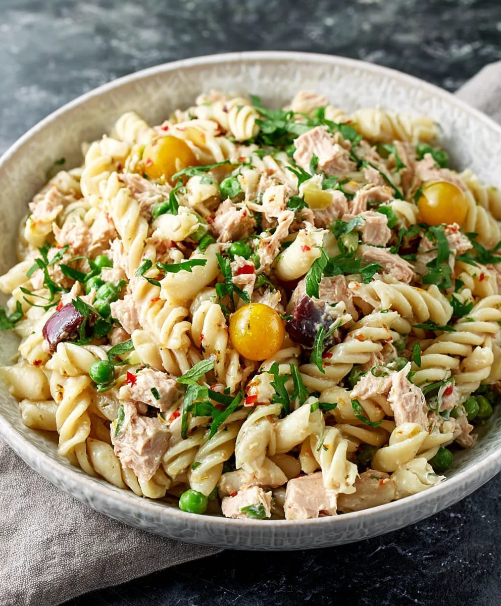 Easy Tuna Pasta Salad Recipe - Quick & Delicious Lunch