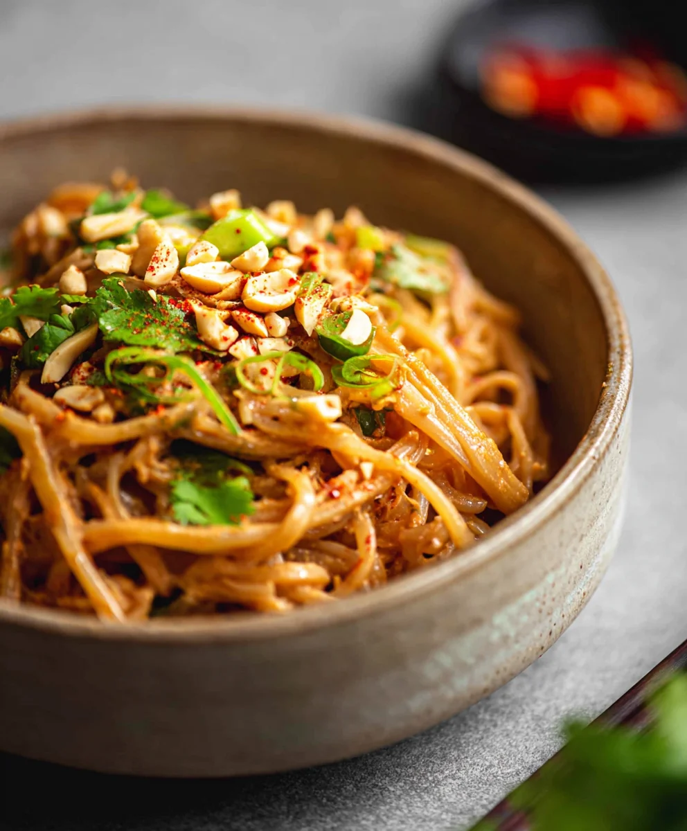 Spicy Peanut Butter Noodles- Quick & Easy Flavor Bomb