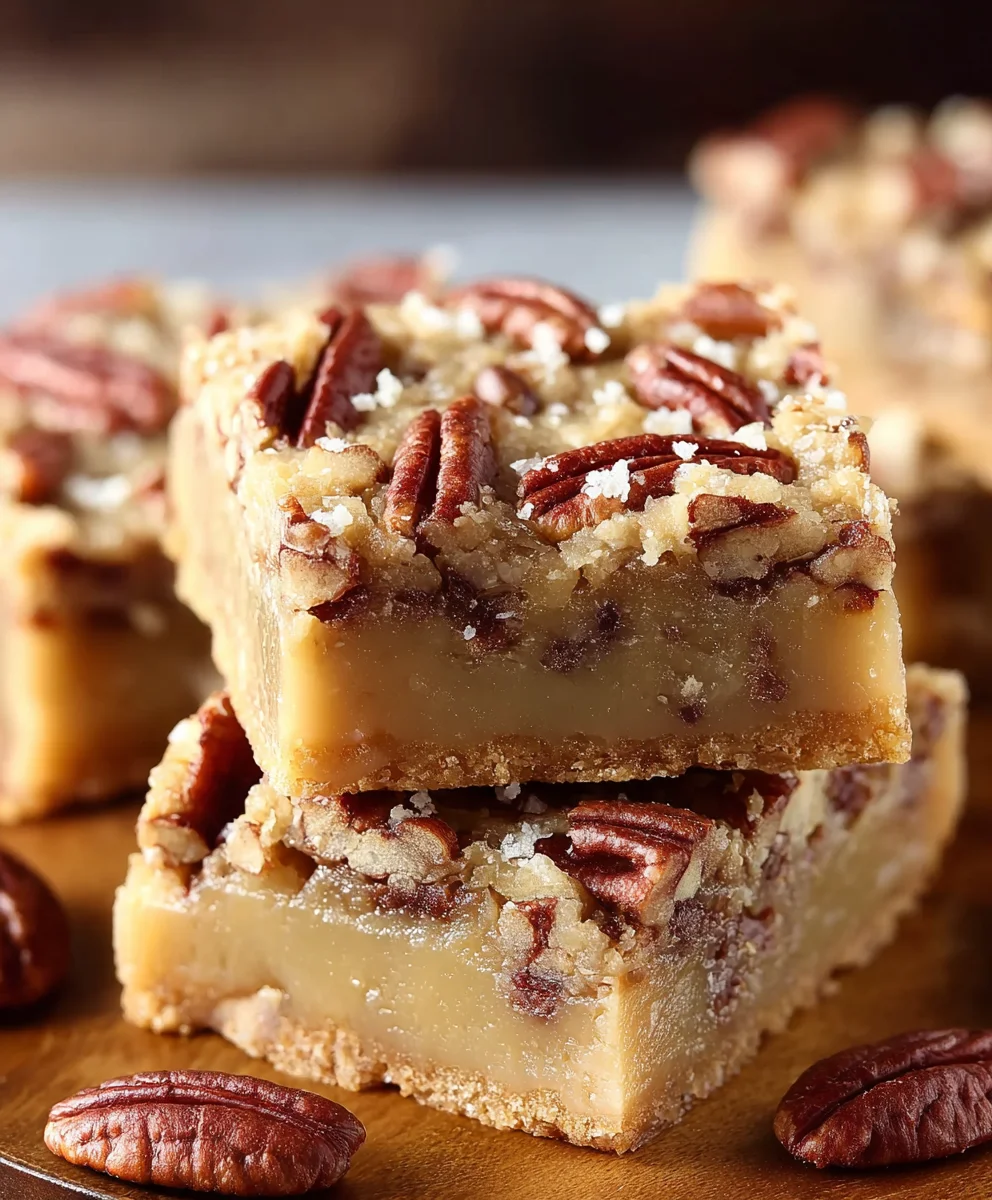 Carolina Pecan Bars-Sweet Nutty Bliss