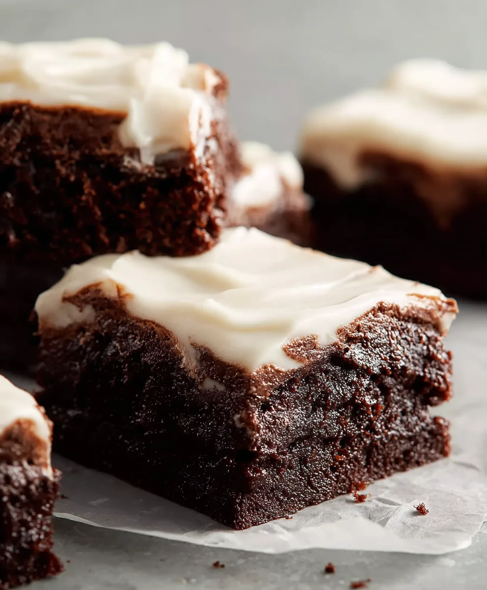 Decadent Brownies with Cream Cheese Frosting - Best Recipe