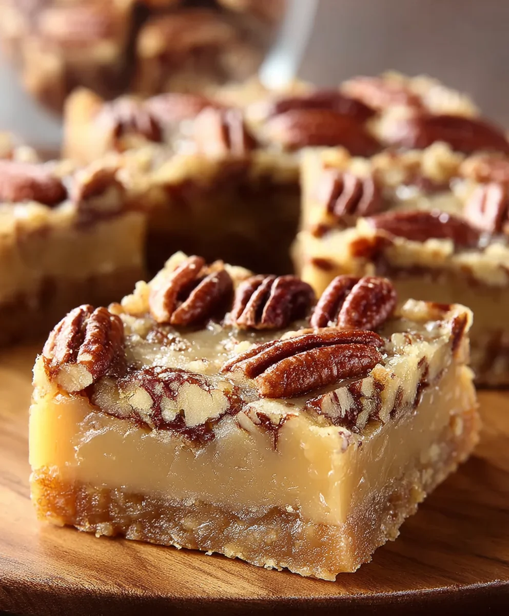 Carolina Pecan Bars-Sweet Nutty Bliss