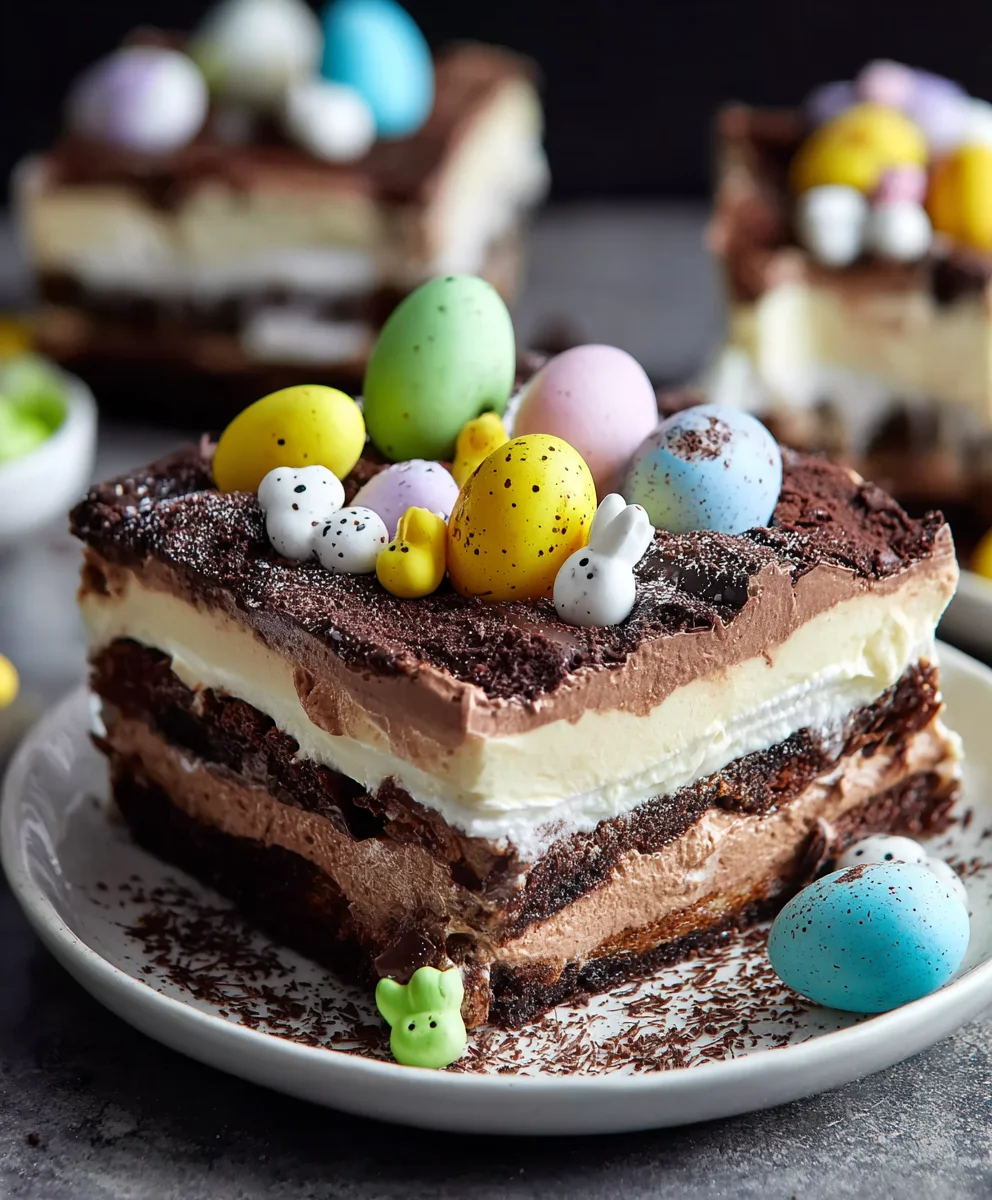 Easy Easter Chocolate Lasagna Recipe - Delicious Dessert