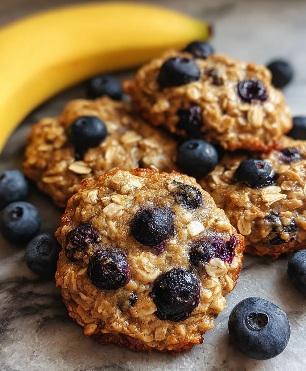 Banana Blueberry Breakfast Cookies-Healthy & Delicious