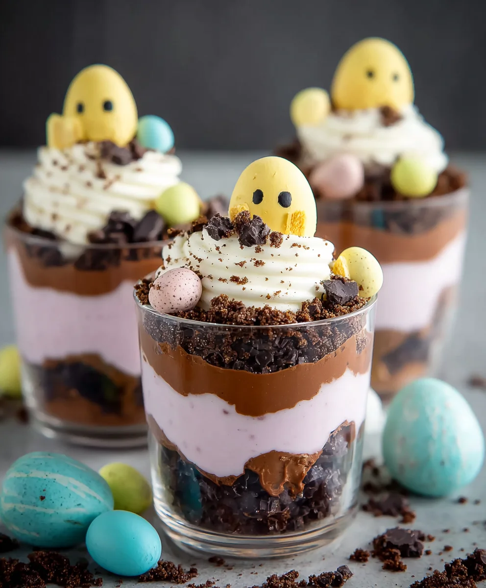Easter Dirt Cups- Easy & Fun Dessert Recipe