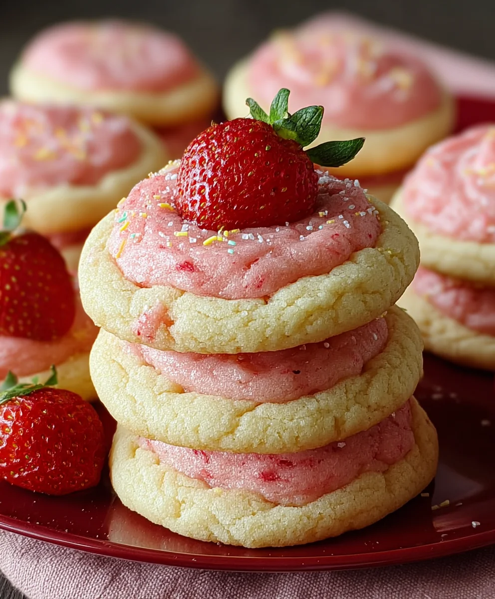 Strawberry Lemonade Cookies-Bright & Chewy Treat