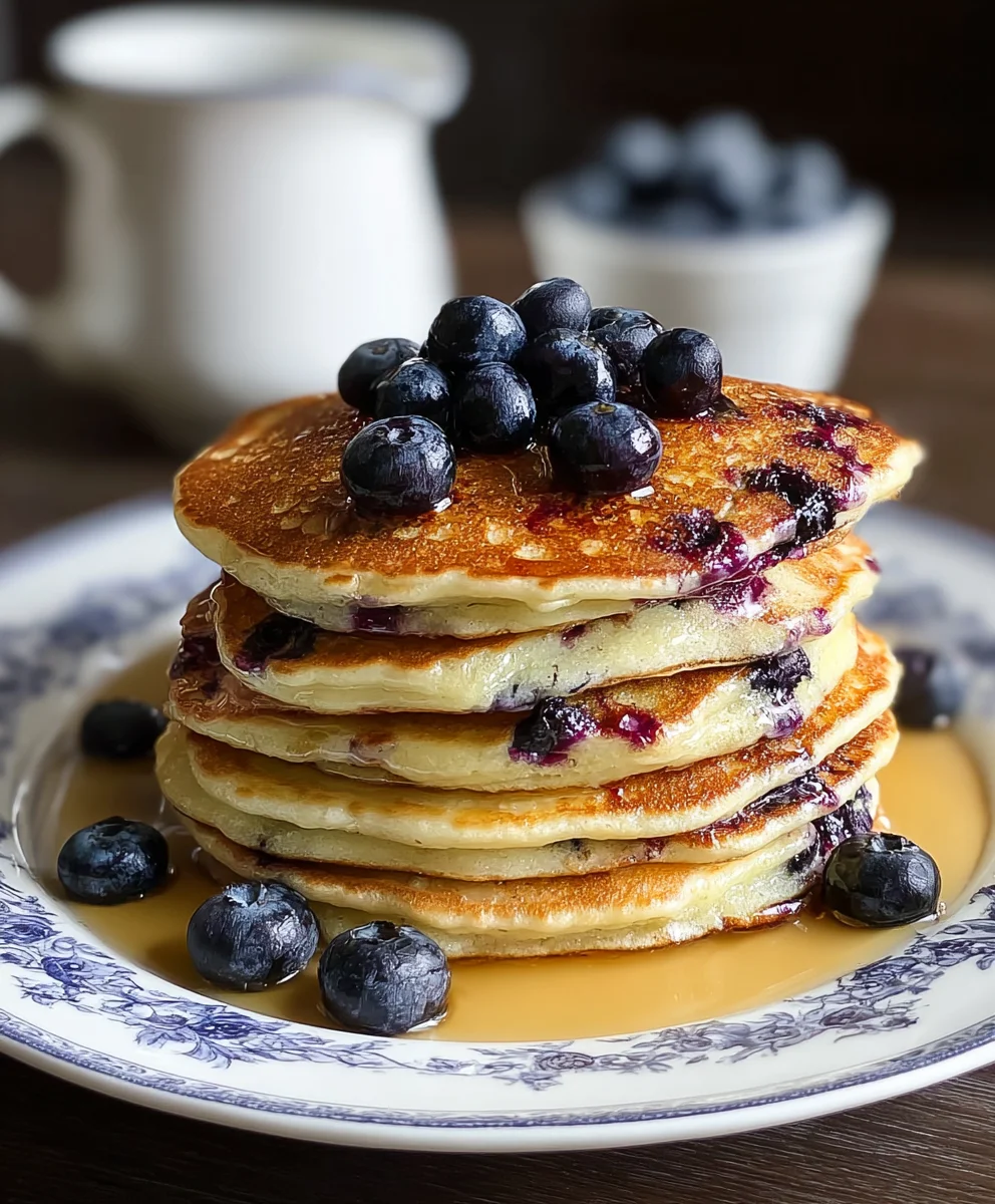 Easy Blueberry Pancakes- Quick & Delicious Breakfast