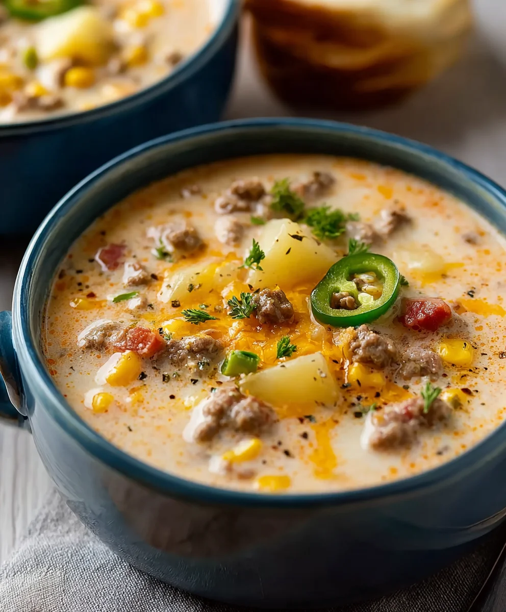 Creamy Cowboy Soup Recipe-Hearty Beef Flavor