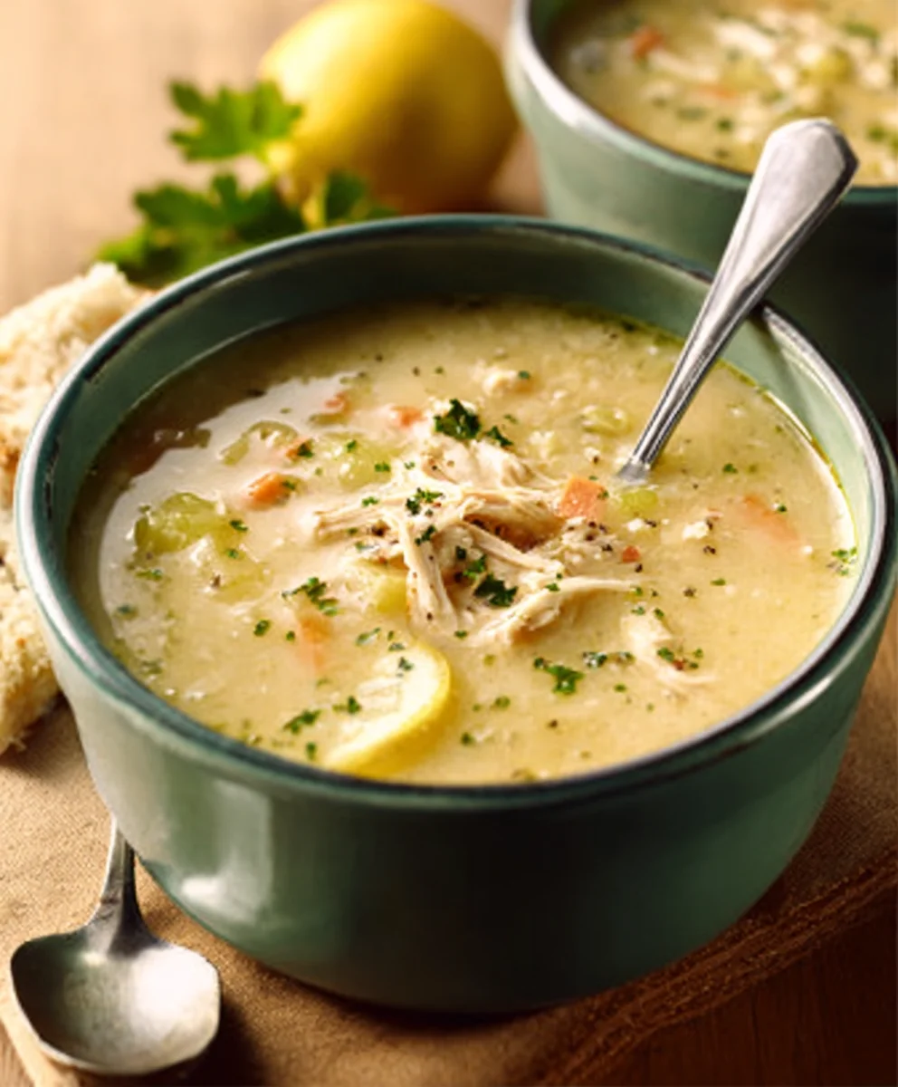 Authentic Greek Lemon Chicken Soup Recipe - Zesty & Comforting