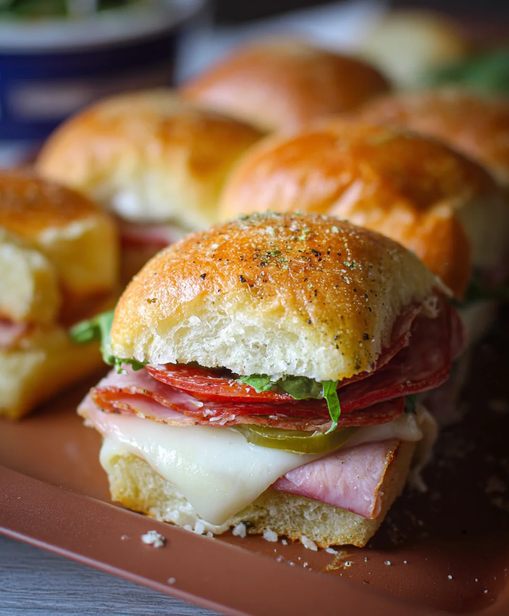 Spicy Beef Italian Sub Sliders- Quick & Easy Appetizer