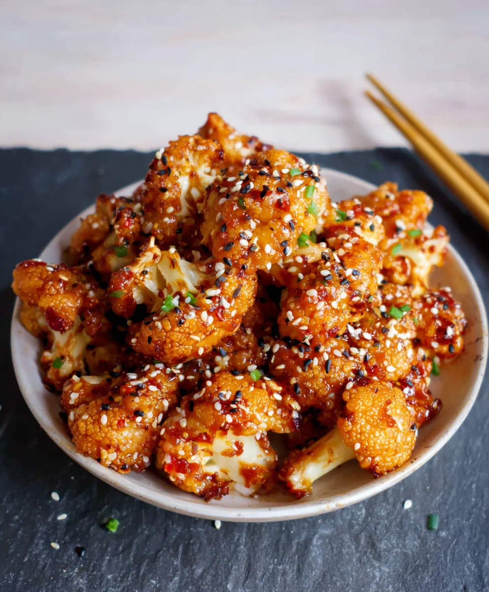 Sticky Sesame Cauliflower- Easy & Delicious Recipe