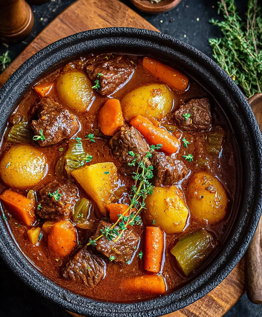 Hearty Homemade Beef Stew-Comfort Food Classic