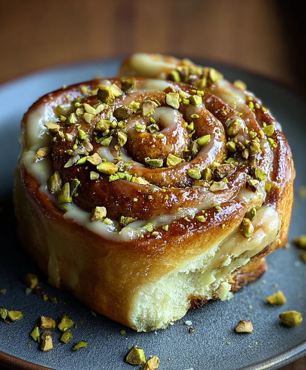 Small Batch Pistachio Cream Cinnamon Rolls Recipe