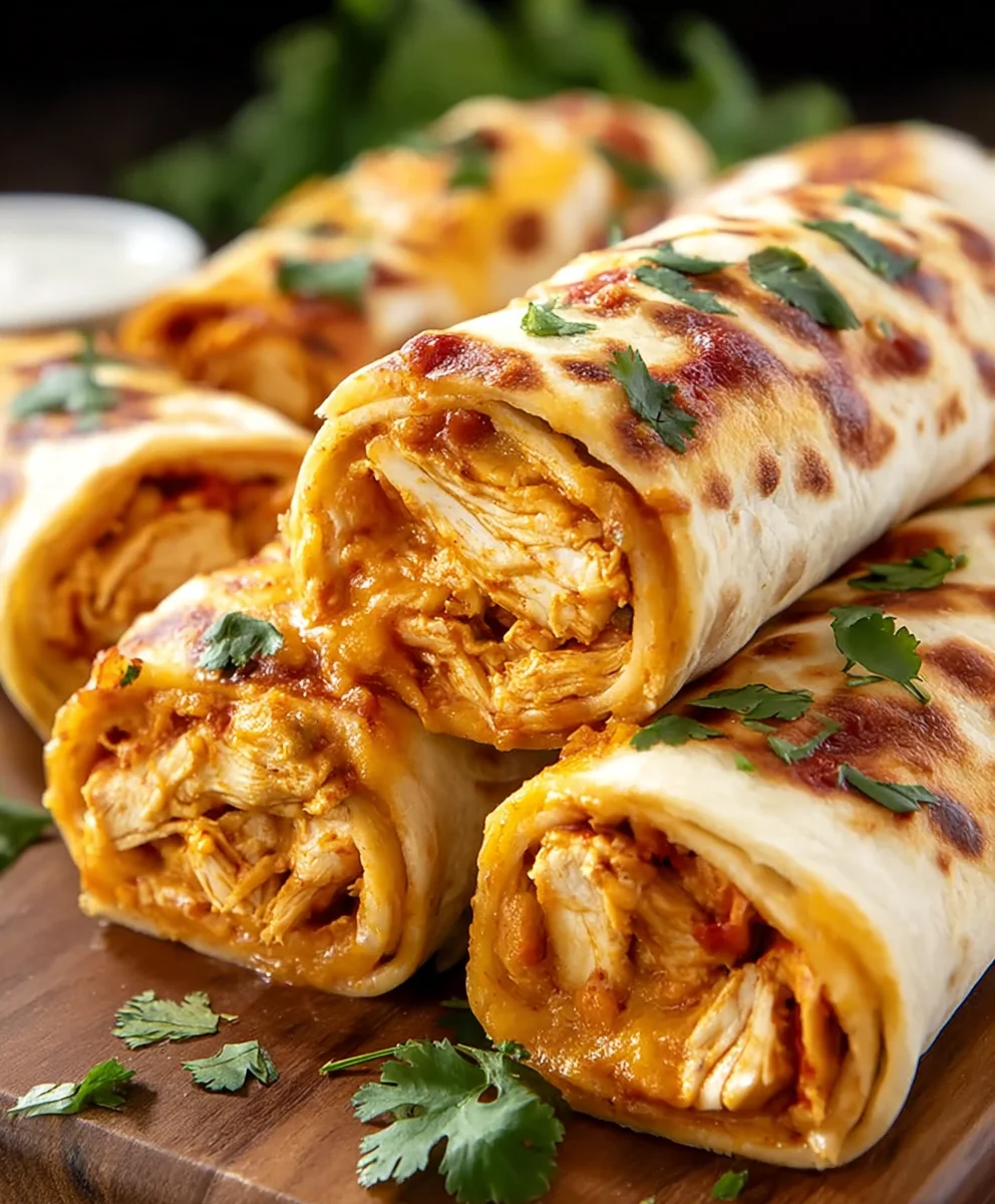 Easy Chicken Enchilada Roll Ups - Quick & Delicious