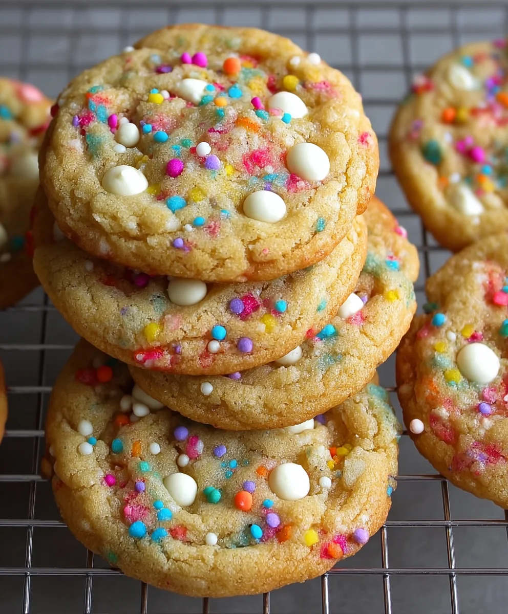 White Chocolate Confetti Cookies-Festive Fun