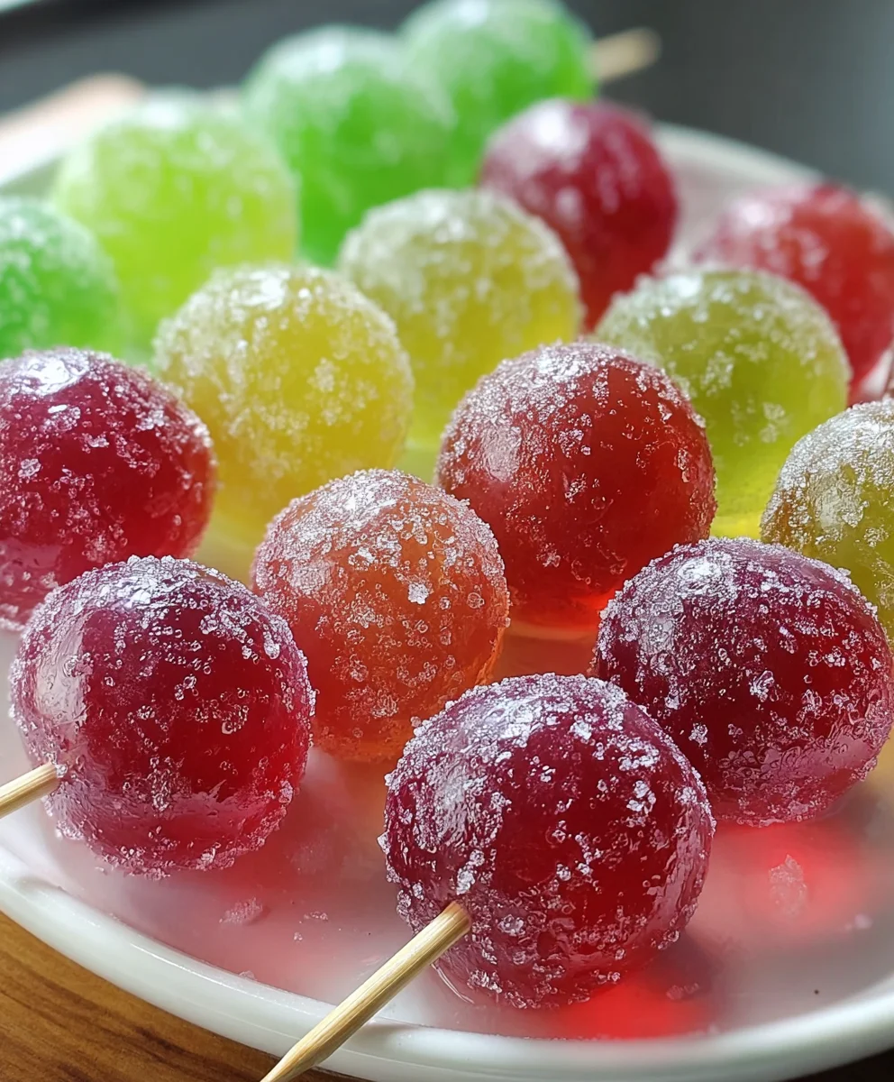 Jell-O Candy Grapes-Frozen Treat Recipe