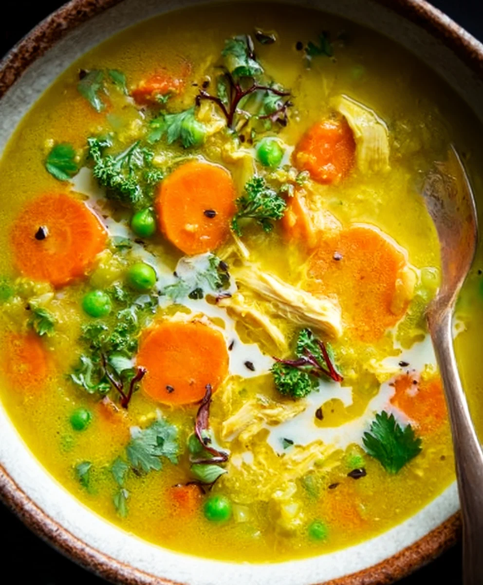 Anti Inflammatory Turmeric Chicken Soup Recipe