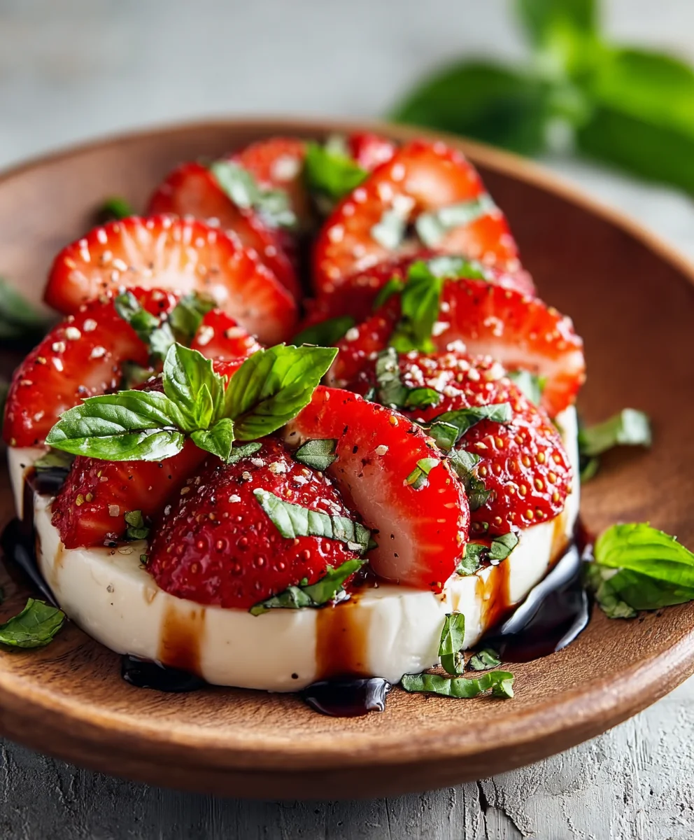 Balsamic Strawberry Caprese Salad - Fresh Twist