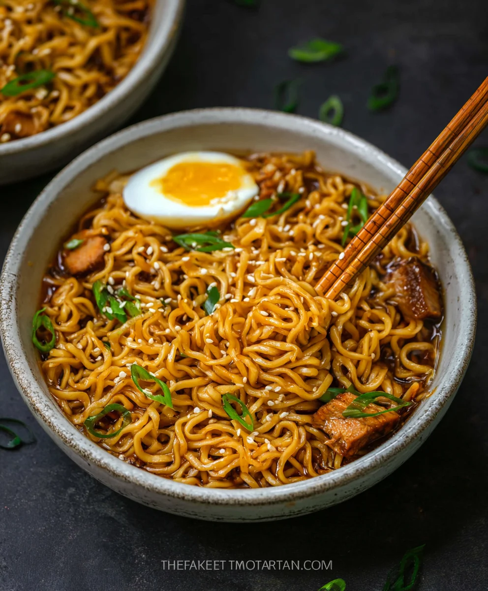Easy Saucy Ramen Noodles Recipe-Quick & Flavorful