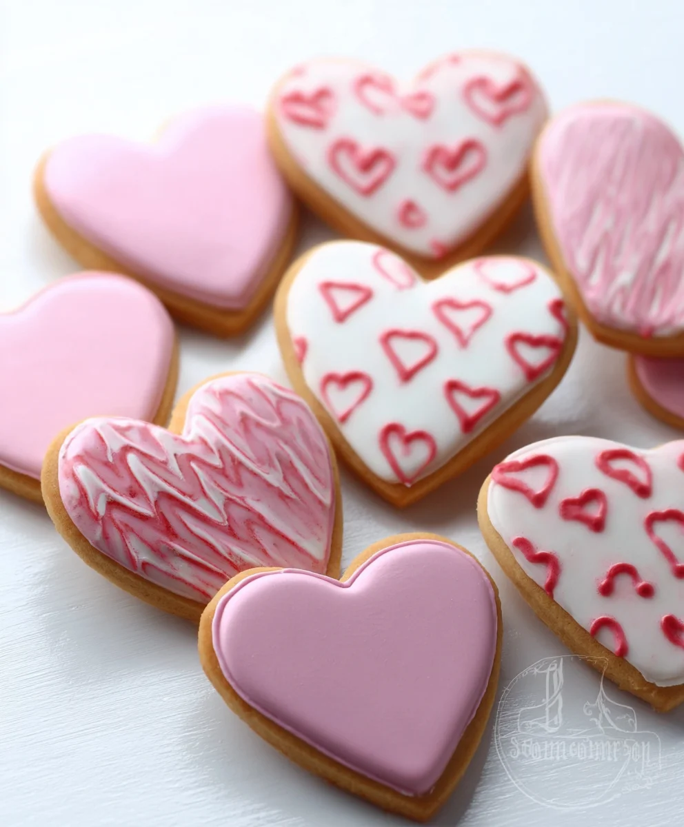Simple Vnon-alcoholic alentine's Day Cookies-Non-Non-Non-Alcoholic Alternativeic Icing Decorating