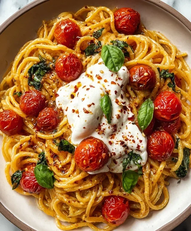 Burst Tomato Burrata Pasta