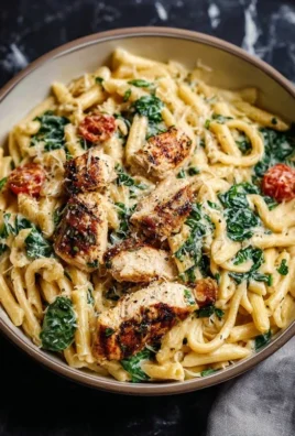 Healthy Garlic Parmesan Chicken Pasta
