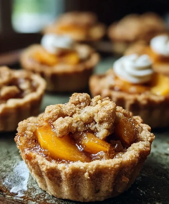 Peach Cobbler Cookie Cups