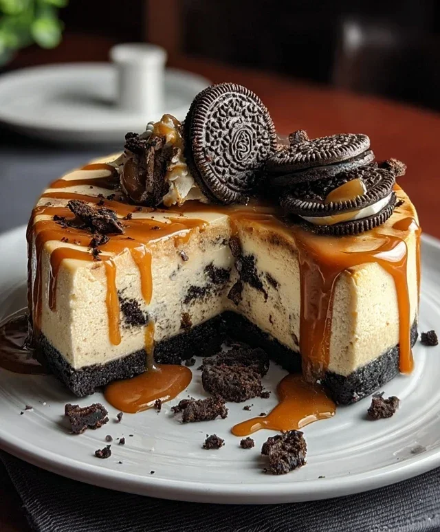 Oreo & Caramel Cheesecake