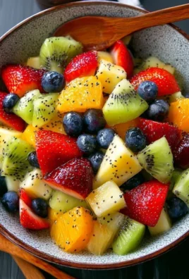 Fruit Salad with Honey-Lime Poppy Seed Dressing