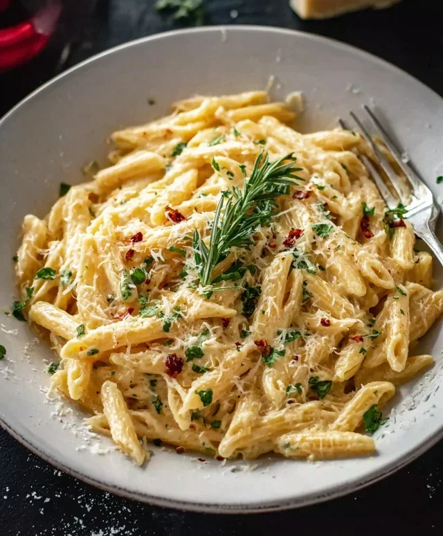 One Pot Creamy Garlic Pasta (Just 20 Minutes!)