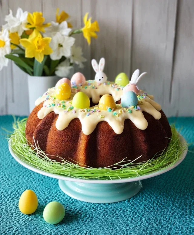Easter Basket Bundt Cake Recipe (Easy Spring Dessert!)