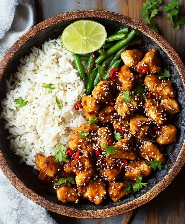 Healthy Sesame Chicken Dish