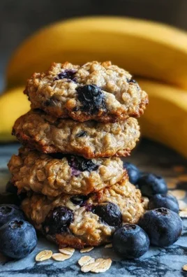 Banana Blueberry Breakfast Cookies
