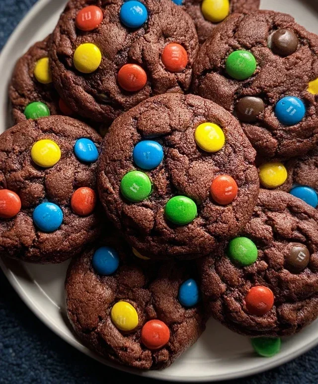 Chocolate M&M Cookies