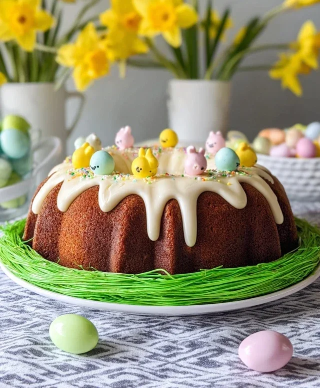 Easter Basket Bundt Cake Recipe (Easy Spring Dessert!)