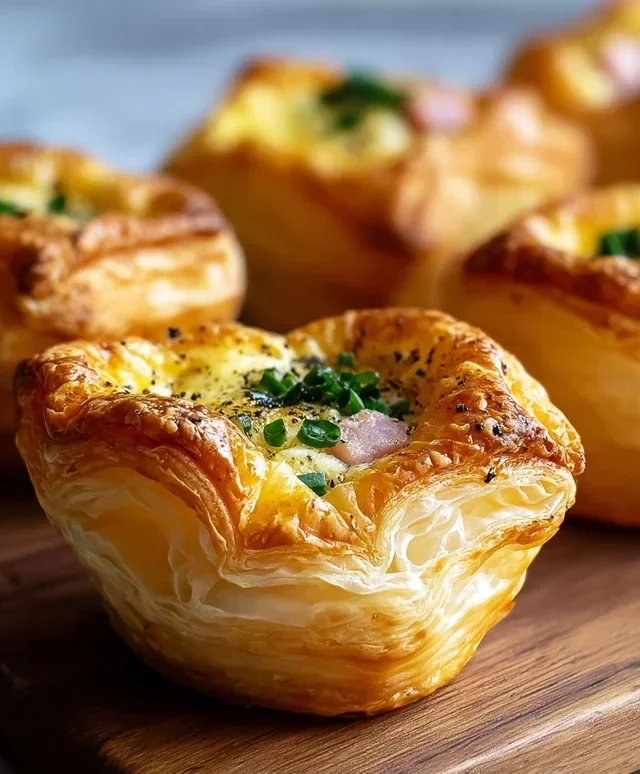 Savory Puff Pastry Cups