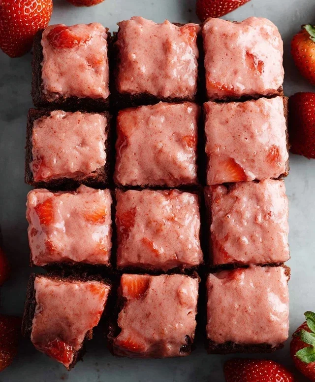 Strawberry Brownies