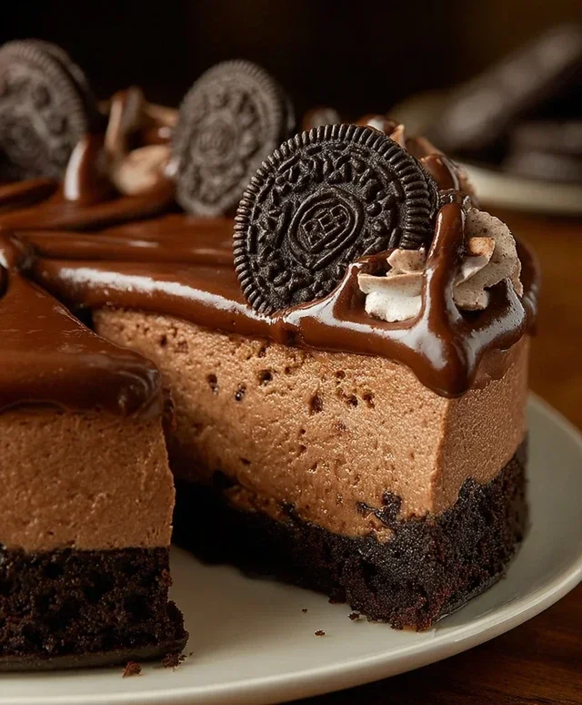 No Bake Oreo Nutella Cheesecake