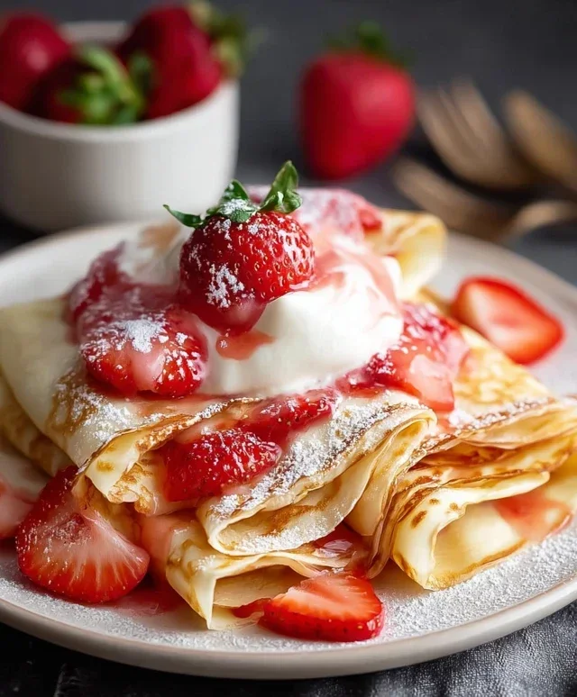 Strawberry Crepes