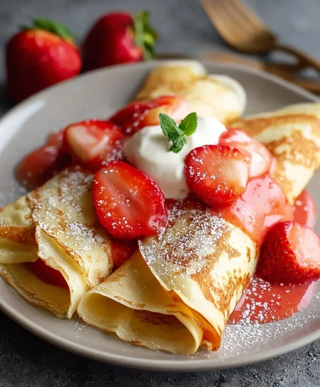 Strawberry Crepes