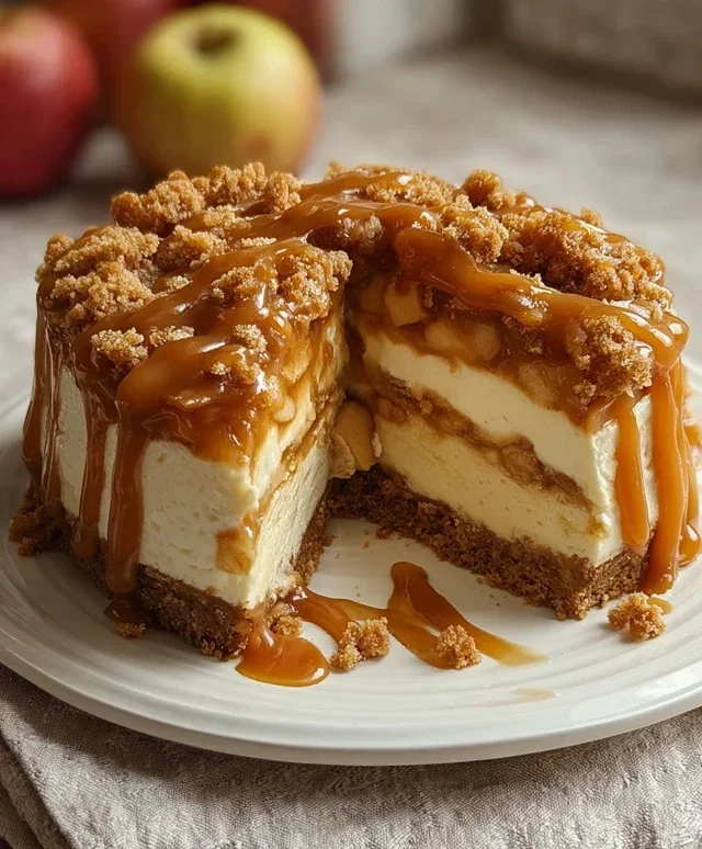 No bake Apple pie cheesecake