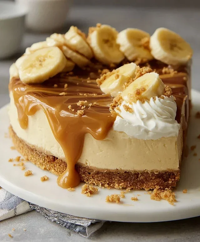 No-Bake Banoffee Cheesecake