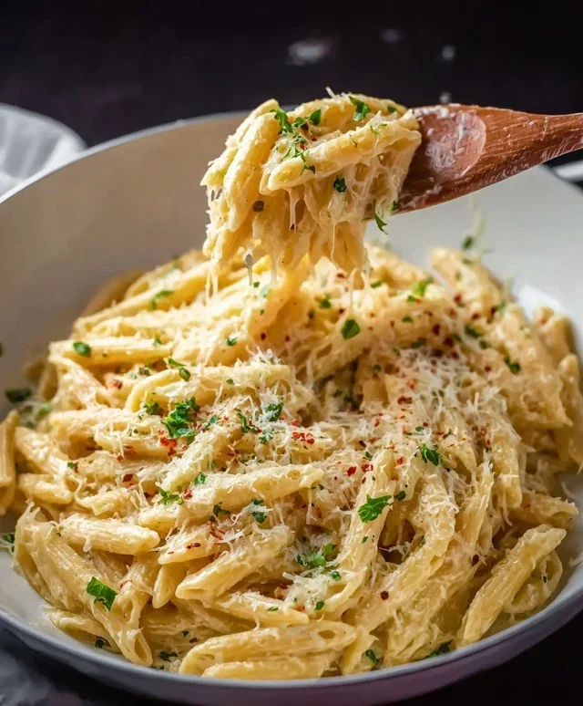 One Pot Creamy Garlic Pasta (Just 20 Minutes!)