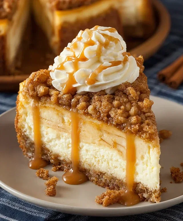 Apple Crisp Cheesecake Delight