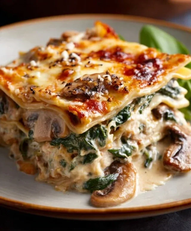 Mushroom And Spinach Lasagna Recipe