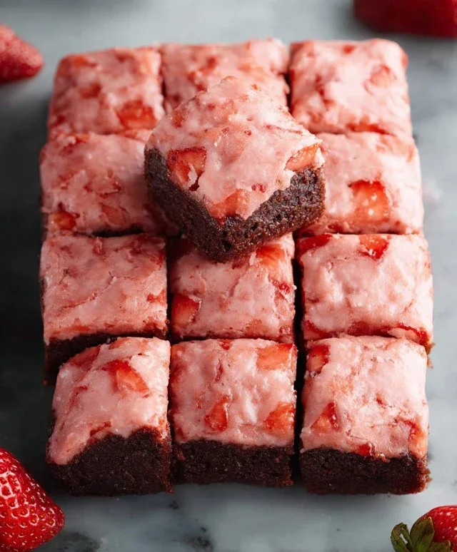 Strawberry Brownies